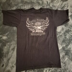 Harley-Davidson Black and White Winged Logo T-Shirt